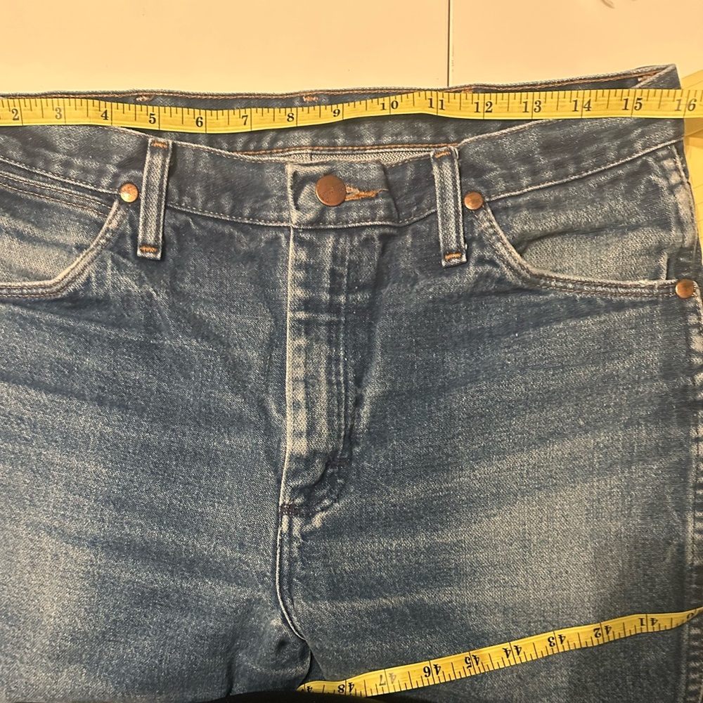 Wrangler Jeans Cowboy Original Fit Blue Straight Western Denim 936 Size 32x30 - Picture 9 of 9
